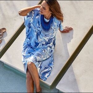 Chico’s Painted Stone Midi Dress. Size 0 fit 4/6